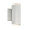Dweled Block 2 Light LED Indoor and Outdoor Wall Light 3000K in Brushed Aluminum WS-W618 - alternate 1